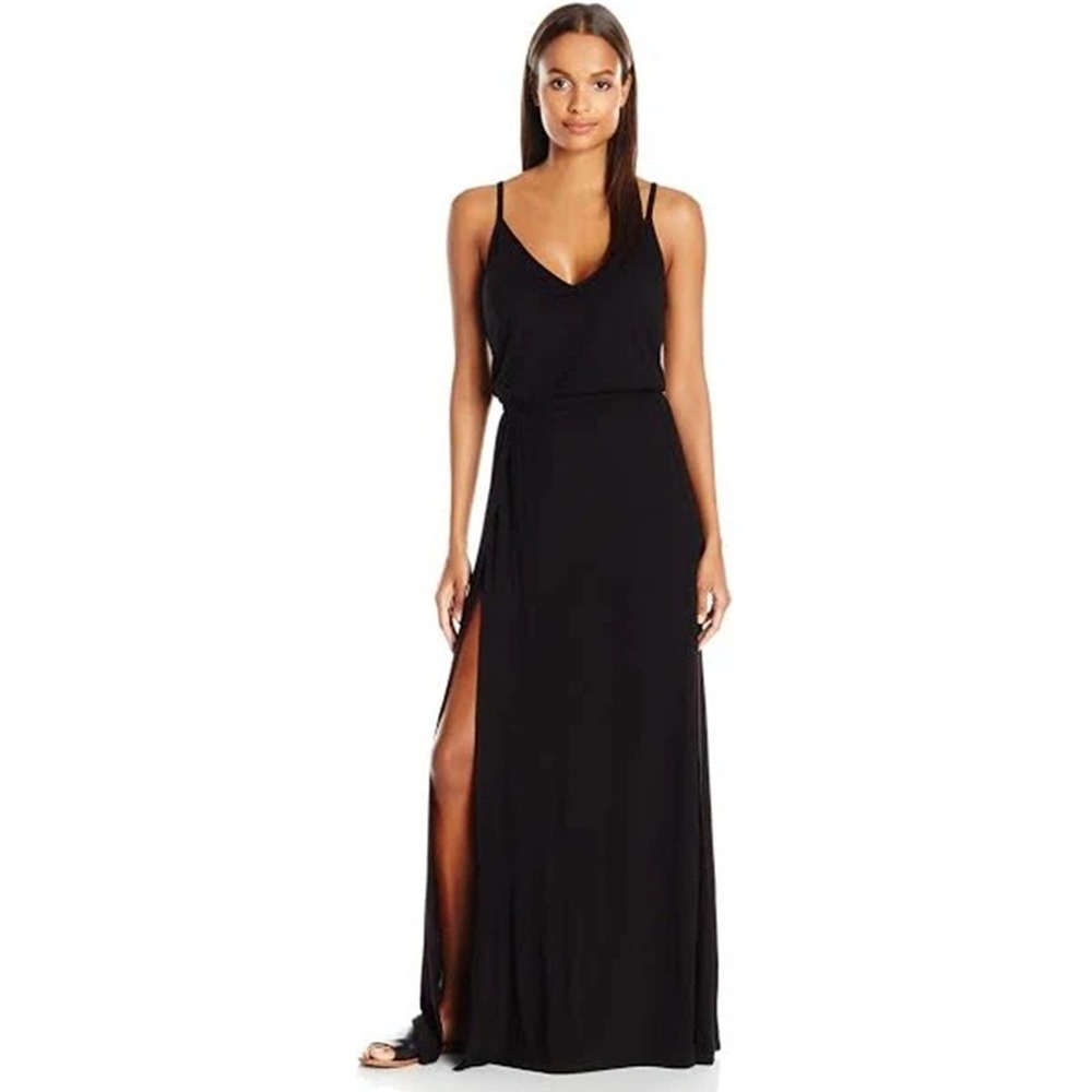 La Blanca Resortwear Black Swimsuit Cover,‎ 59" Long, 43" Slit on each side - Picture 2 of 9